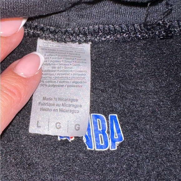 San Antonio Spurs NBA Majestic Charcoal Gray Pullover Hoodie - Size L - Picture 8 of 10